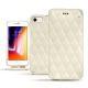 Custodia in pelle Apple iPhone 8 - Blanc - Couture ( Bologna - White ) 