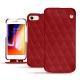 Funda de piel Apple iPhone 8 - Rouge - Couture ( Nappa - Pantone 199C ) 