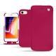 Funda de piel Apple iPhone 8 - Rose fluo