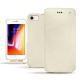 Apple iPhone 8 leather case - Blanc escumo