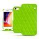 Capa em pele Apple iPhone 8 - Vert fluo - Couture