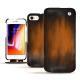 Apple iPhone 8 leather case - Marron Patine
