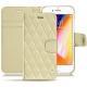 Custodia in pelle Apple iPhone 8 - Beige - Couture ( Nappa - Pantone 7502C ) 