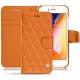 Capa em pele Apple iPhone 8 - Orange - Couture ( Nappa - Pantone 1495U ) 