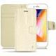 Housse cuir Apple iPhone 8 - Crocodile milk