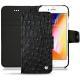 Apple iPhone 8 leather case - Autruche nero