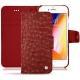 Funda de piel Apple iPhone 8 - Autruche ciliegia