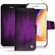 Apple iPhone 8 leather case - Violet Patine
