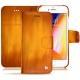 Apple iPhone 8 leather case - Orange Patine