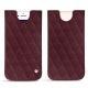 Capa em pele Apple iPhone 8 - Lie de vin - Couture ( Pantone 5115C ) 