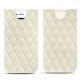Apple iPhone 8 leather pouch - Blanc escumo - Couture