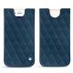 Apple iPhone 8 leather pouch - Blu mediterran - Couture