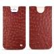 Apple iPhone 8 leather pouch - Autruche ciliegia