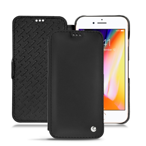 Apple iPhone 8 leather case - Noir ( Nappa - Black ) 