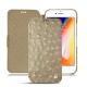 Custodia in pelle Apple iPhone 8 - Autruche desert