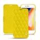 Housse cuir Apple iPhone 8 - Jaune fluo - Couture