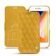 Capa em pele Apple iPhone 8 - Jaune soulèu - Couture