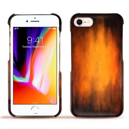 Custodia in pelle Apple iPhone 8Fauve Patine