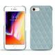 Custodia in pelle Apple iPhone 8 - Bleu ciel - Couture ( Nappa - Pantone 277C ) 