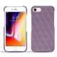 Coque cuir Apple iPhone 8 - Lilas - Couture ( Nappa - Pantone 2645U ) 