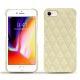 Apple iPhone 8 leather cover - Ivoire - Couture ( Sleek P C12 - White ) 