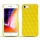 Lederschutzhülle Apple iPhone 8 - Jaune fluo - Couture