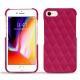 Custodia in pelle Apple iPhone 8 - Rose fluo - Couture