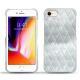 Apple iPhone 8 leather cover - Platinium - Couture