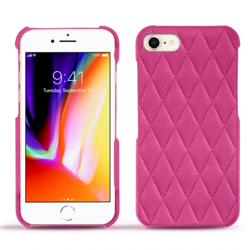 Lederschutzhülle Apple iPhone 8Rose BB - Couture ( Pantone #DB599F )