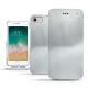 Housse cuir Apple iPhone 7 - Platinium ( Pantone 877C ) 