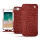Capa em pele Apple iPhone 7 - Autruche ciliegia