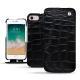 Capa em pele Apple iPhone 7 - Crocodile nero