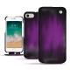 Apple iPhone 7 leather case - Violet Patine
