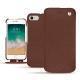 Apple iPhone 7 leather case - Marron délicat