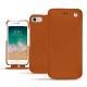 Housse cuir Apple iPhone 7 - Orange vibrant