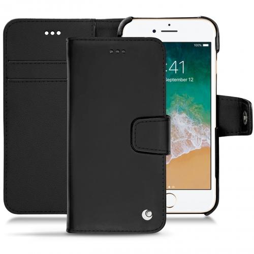 Apple iPhone 7 leather case - Noir ( Nappa - Black ) 