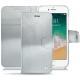 Housse cuir Apple iPhone 7 - Platinium ( Pantone 877C ) 
