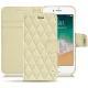 Custodia in pelle Apple iPhone 7 - Ivoire - Couture ( Sleek P C12 - White ) 