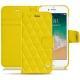 Capa em pele Apple iPhone 7 - Jaune fluo - Couture
