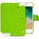 Housse cuir Apple iPhone 7 - Vert fluo - Couture
