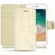 Housse cuir Apple iPhone 7 - Crocodile milk