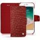 Apple iPhone 7 leather case - Autruche ciliegia