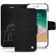 Apple iPhone 7 leather case - Negre poudro