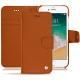 Apple iPhone 7 leather case - Orange vibrant