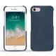 Custodia in pelle Apple iPhone 7 - Jean vintage ( Roughtcut - Pantone 285U  ) 