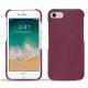 Coque cuir Apple iPhone 7 - Prune vintage ( Pantone 512C ) 