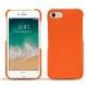 Funda de piel Apple iPhone 7 - Orange fluo