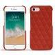 Custodia in pelle Apple iPhone 7 - Papaye - Couture ( Pantone 180C ) 