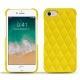 Custodia in pelle Apple iPhone 7 - Jaune fluo - Couture