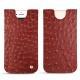 Pochette cuir Apple iPhone 7 - Autruche ciliegia